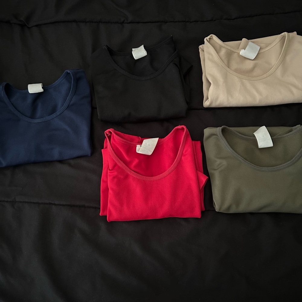 ONE/SIZE Women's Tops - Black, Navy, Red, Beige, Olive